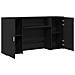 Banco Reception Rovere Nero 200x50x103,5 cm Legno Multistrato - Foto miniatura 6