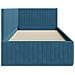 Cornice del letto ad angolo Blu 90 x 200 cm Velluto - Foto miniatura 6