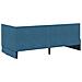 Cornice del letto ad angolo Blu 90 x 200 cm Velluto - Foto miniatura 7