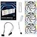 UNI FAN SL Wireless 120 Reverse Blade Case per computer Ventilatore 12 cm Bianco 3 pz - Foto miniatura 1