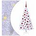 Albero di Natale artificiale Bianco 120 cm PVC e Acciaio - Foto miniatura 1