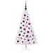 Albero di Natale artificiale Bianco 120 cm PVC e Acciaio - Foto miniatura 3
