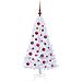 Albero di Natale artificiale Bianco 120 cm PVC e Acciaio - Foto miniatura 4