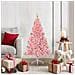 Albero di Natale artificiale con luci integrate Rosa 120 cm PVC - Foto miniatura 2