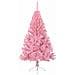 Albero di Natale artificiale con luci integrate Rosa 120 cm PVC - Foto miniatura 5