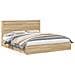 Letto con Contenitore con testiera Rovere Sonoma 180 x 200 cm - Foto miniatura 1
