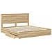 Letto con Contenitore con testiera Rovere Sonoma 180 x 200 cm - Foto miniatura 5