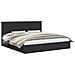 Letto con Contenitore Nero 200 x 200 cm Legno multistrato - Foto miniatura 1