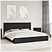 Letto con Contenitore Nero 200 x 200 cm Legno multistrato - Foto miniatura 2