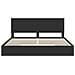 Letto con Contenitore Nero 200 x 200 cm Legno multistrato - Foto miniatura 8