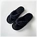 Ciabatte radito Con Memory Foam E Suola In Legno Di Ananas - Traspiranti E Confortevoli Per Interni Black - Foto miniatura 1