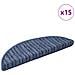 Tappetini per scale autoadesivi 15 pcs Blu 56 x 17 x 3 cm - Foto miniatura 3