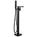 Rubinetto per vasca da bagno indipendente, Blackswan, Cascada tipo M32, modello nero opaco, misura 98 cm - Foto miniatura 1