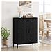 Credenza Rovere Nero 69,5 x 34 x 90 cm Legno multistrato - Foto miniatura 2