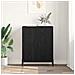 Credenza Rovere Nero 69,5 x 34 x 90 cm Legno multistrato - Foto miniatura 4