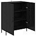 Credenza Rovere Nero 69,5 x 34 x 90 cm Legno multistrato - Foto miniatura 5