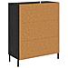 Credenza Rovere Nero 69,5 x 34 x 90 cm Legno multistrato - Foto miniatura 8