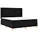 Letto a molle con materasso Nero 180 x 200 cm Tessuto - Foto miniatura 3
