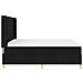 Letto a molle con materasso Nero 180 x 200 cm Tessuto - Foto miniatura 7