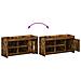 Mobile per scarpe con porta Rovere Fumo 100 x 39,5 x 51 cm - Foto miniatura 9