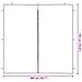 Parete per tenda da festa 2 pcs Grigio Chiaro 200 x 195 cm - Foto miniatura 6