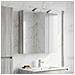 Mobiletto per specchio da bagno Grigio Sonoma 70 x 14,5 x 70 cm - Foto miniatura 2