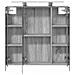 Mobiletto per specchio da bagno Grigio Sonoma 70 x 14,5 x 70 cm - Foto miniatura 7