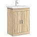 Mobiletto da Bagno Sotto Lavabo Rovere Sonoma - Foto miniatura 2