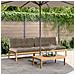 Divani Centrali Pallet Giardino 2pz con Cuscini Massello Acacia - Foto miniatura 2