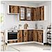 Unità Cucina LYON 8 pcs Legno antico Legno ingegnerizzato - Foto miniatura 2