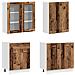 Unità Cucina LYON 8 pcs Legno antico Legno ingegnerizzato - Foto miniatura 3