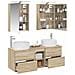 Set di mobili per il bagno 5 pcs Rovere Sonoma - Foto miniatura 3