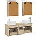 Set di mobili per il bagno 5 pcs Rovere Sonoma - Foto miniatura 8