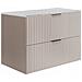 Mobile sottolavabo bianco 120 cm, Piano in finitura marmo bianco, 2 cassetti, Sospeso, MDFMobilecon 1 anta, MODERNO - Foto miniatura 1