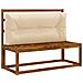 Cuscino per schienale di pallet VIANEN 100% Poliestere Crema - Foto miniatura 2
