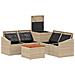 Set di divani 6 pz Beige e Grigio Chiaro - Foto miniatura 6