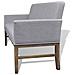 Panca con Cuscino Imbottito in Tessuto e Legno Grigio Chiaro - Foto miniatura 5