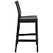 Set 2 Sgabelli Bar Maya Impilabili In Polipropilene - Coppia Sedie Sgabello Alte Outdoor Con Schienale Bancone H75CM con Poggiapiedi Nero - Foto miniatura 4