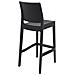 Set 2 Sgabelli Bar Maya Impilabili In Polipropilene - Coppia Sedie Sgabello Alte Outdoor Con Schienale Bancone H75CM con Poggiapiedi Nero - Foto miniatura 5