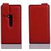 Custodia Compatibile Con Nokia Lumia 920 In Rosso Cremisi - Coperchio Protettivo In Design Flip Realizzato In Similpelle Testurizzata - Foto miniatura 2