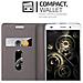 Custodia Compatibile Con Huawei P8 Lite 2015 In Blu Scuro Nero - Coperchio Protettiva Con Chiusura Magnetica, Funzione Stand E Tasca Per Le Carte - Foto miniatura 4
