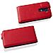 Custodia Compatibile Con Lg G2 In Rosso Cremisi - Coperchio Protettivo In Design Flip Realizzato In Similpelle Testurizzata - Foto miniatura 2