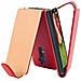 Custodia Compatibile Con Lg G2 In Rosso Cremisi - Coperchio Protettivo In Design Flip Realizzato In Similpelle Testurizzata - Foto miniatura 1