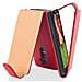 Custodia Compatibile Con Lg G2 In Rosso Cremisi - Coperchio Protettivo In Design Flip Realizzato In Similpelle Testurizzata - Foto miniatura 4