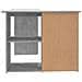 Scrivania Angolo Grigio Cemento 145x100x76 cm Legno Multistrato - Foto miniatura 4