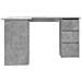 Scrivania Angolo Grigio Cemento 145x100x76 cm Legno Multistrato - Foto miniatura 6