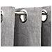 Tende Oscuranti Effetto Lino Con Occhielli 2pz Grigio 290x245cm - Foto miniatura 2