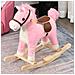 Cavallo A Dondolo Per Bambini 36-72 Mesi - Rosa - Foto miniatura 3
