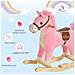 Cavallo A Dondolo Per Bambini 36-72 Mesi - Rosa - Foto miniatura 6