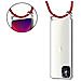 Cadorabo Catena Di Telefoni Cellulari Compatibile Con Apple Iphone 12 / Iphone 12 Pro (6,1"" Zoll) In Rosso Rubino - Coperchio Protettivo In Silicone Con Anelli D'argento, Cinturino In Corda E Custodia Staccabile - Foto miniatura 6